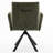 Swivel Boucle Upholstered Dining Chairs Modern Barrel Chair With Arm And Metal Legs-220854069-220854068