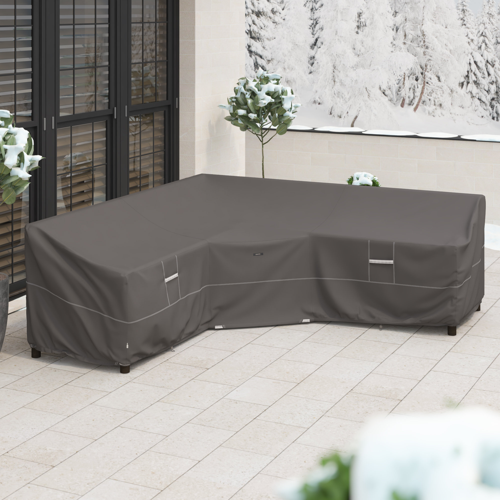 Jaylon 100'' Outdoor Patio Sectional Cover
