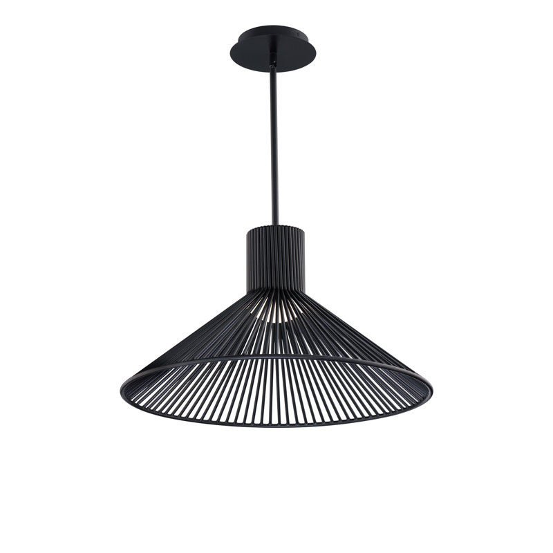 Cappe Black Dimmable LED Pendant, 4000K