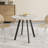 Modern minimalist circular dining table