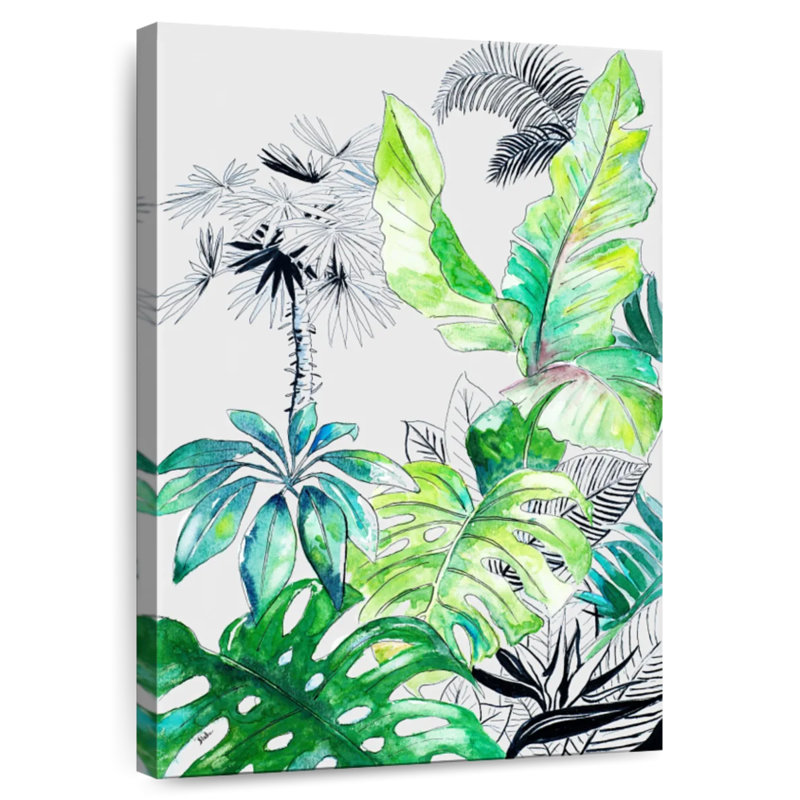 Harnek Teal Palm Selva I, 24" H x 16" W