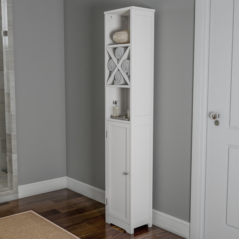 Armoire de rangement 67 po Lavish Home, blanc