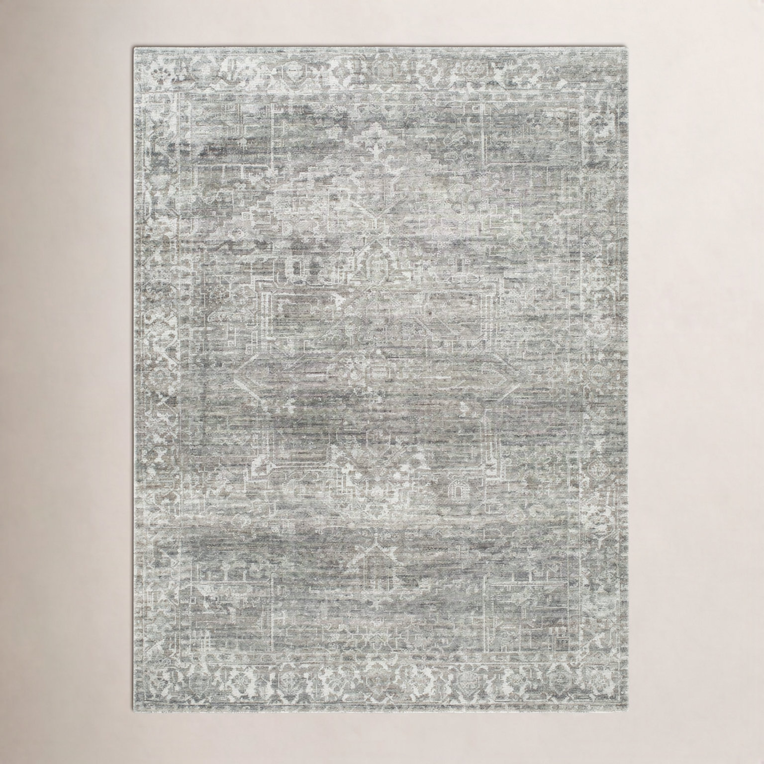 Galey Alix x Livabliss Collins Avenue Abstract Rug, Sage, Rectangle 6'6" x 9'