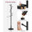 Solid Wood Coat Rack, Free Standing Hall Coat Tree With 8 Hooks, 3 Height Options, For Coats, Hats, Bags, Purses, For Entryway, Hallway, Rubberwood Hooks And Pole