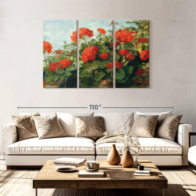 Harnek Geranium Wave, 48" H x 74" W