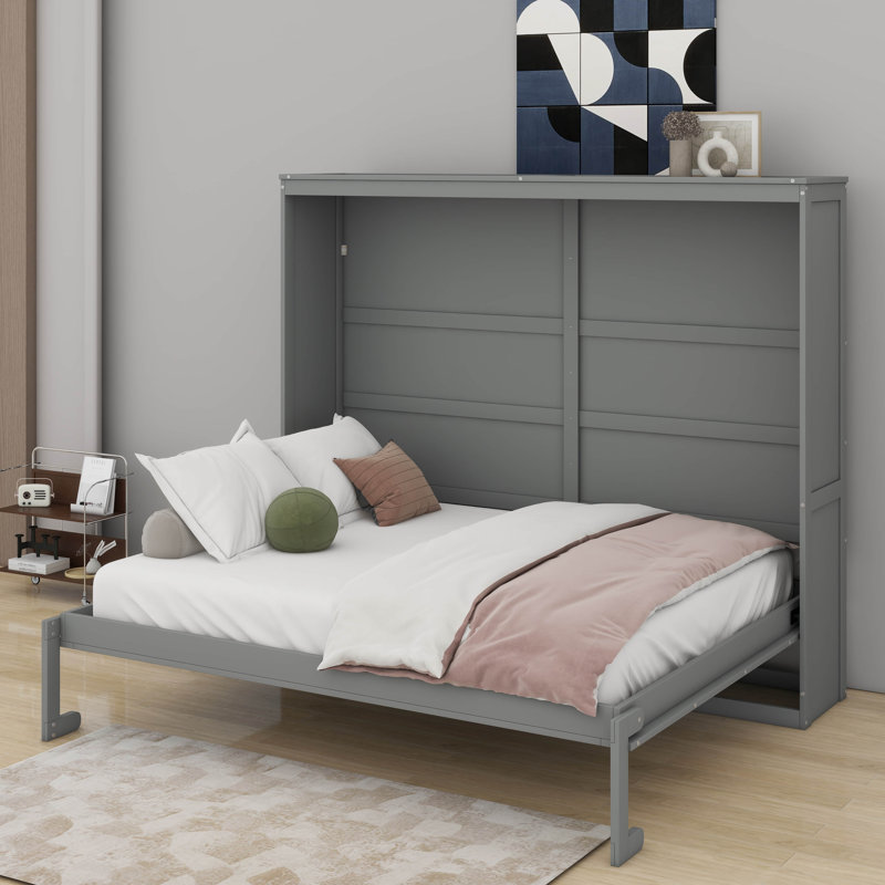 Grand lit escamotable mural, Gris