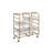 Serving Cart With Removable Trays And Caster Wheels For Easy Mobility
