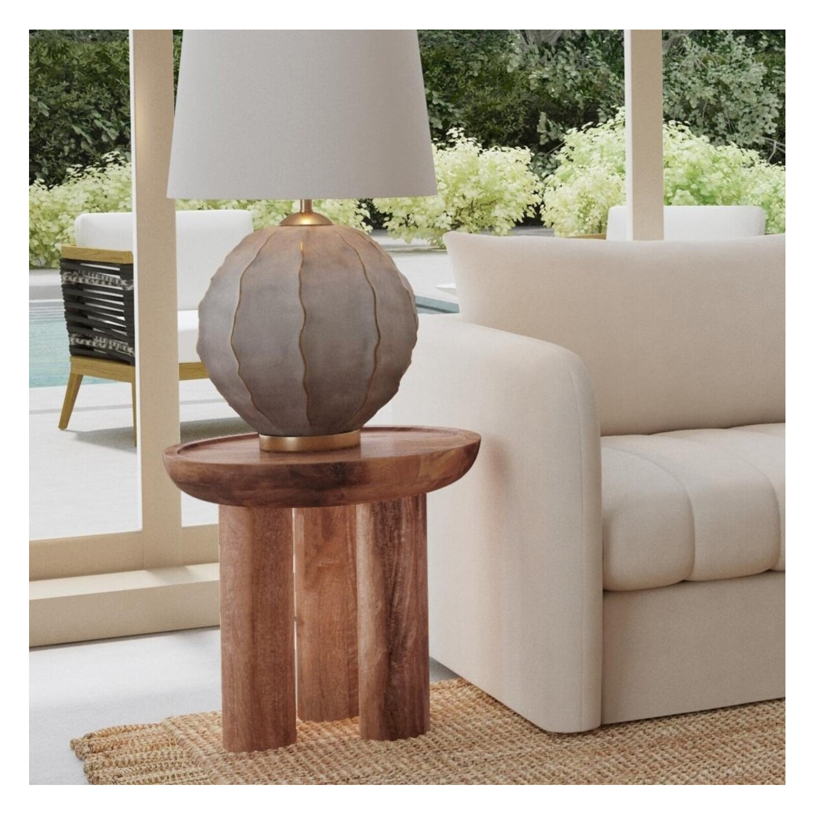 Hailie Solid Wood End Table