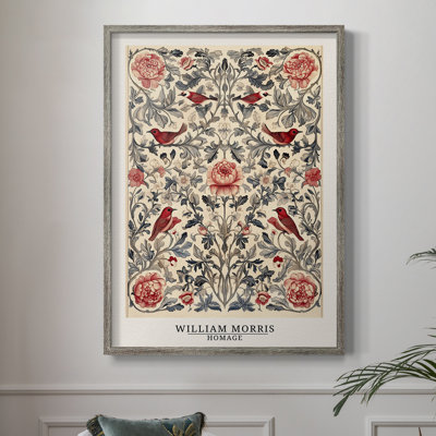 Imprimé encadré en bois massif de la série CCGVVWI de William Morris