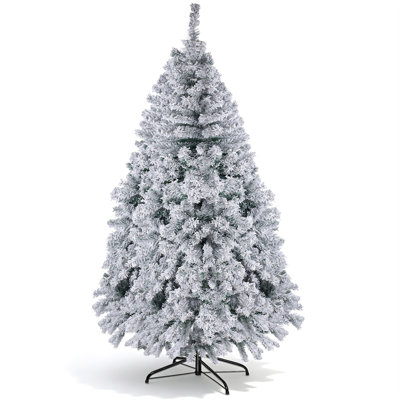 Arbre de Noël artificiel non illuminé, modèle à charnière, branches denses, décor de Noël réaliste