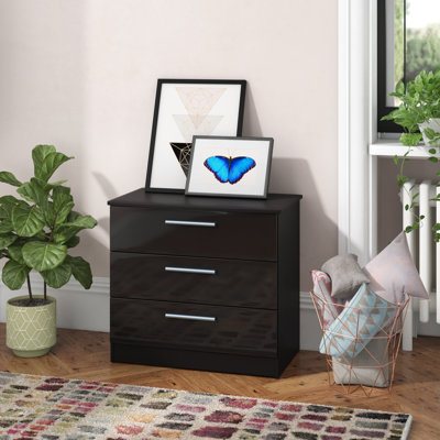Fully Assembled Yvette 3 Drawer Chest