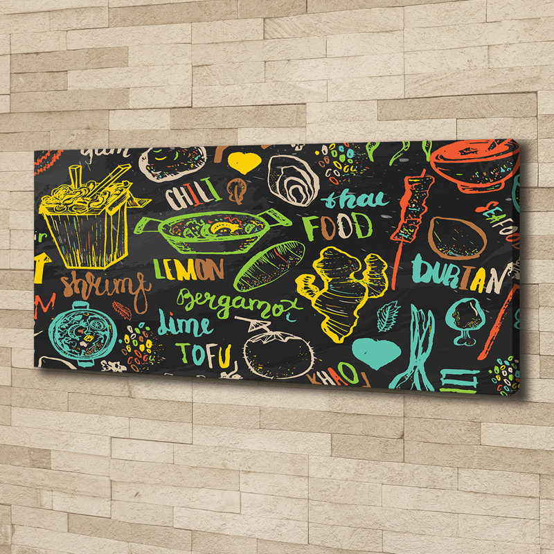 Thai Food - No Frame Print on Canvas