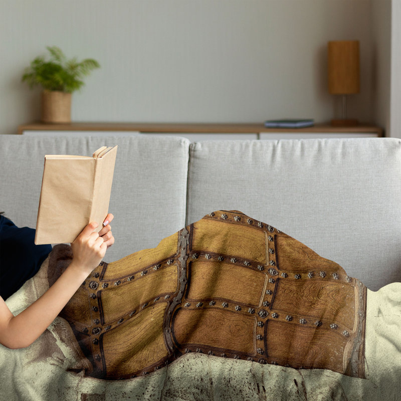 Hand Woven Throw Blanket, 50" x 70"