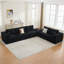 Ensemble de canapé modulaire rembourré en velours 6 pièces Brigitte-1418628090
