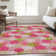Premium Machine Washable Prisco Pink Rug