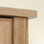 Armoire de rangement de style maison de campagne rustique, finition brune