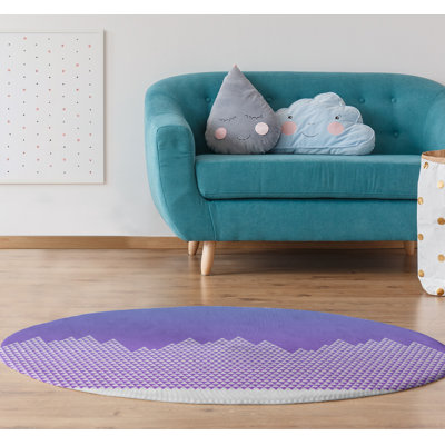 Tapis mauve/bleu mountain