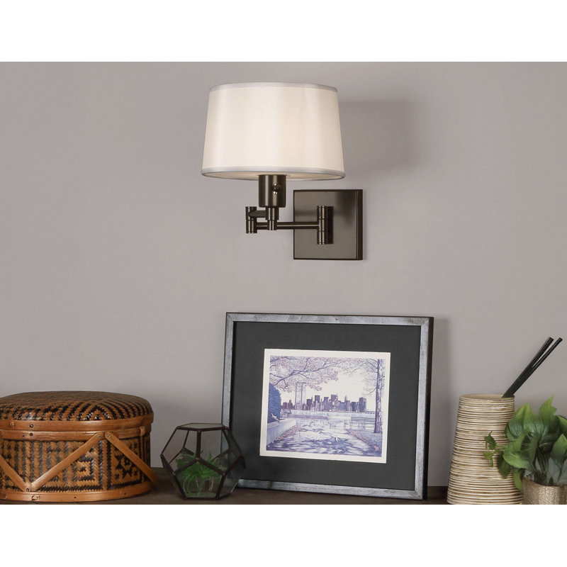 Real Simple Steel Swing Arm Sconce, Dark Bronze