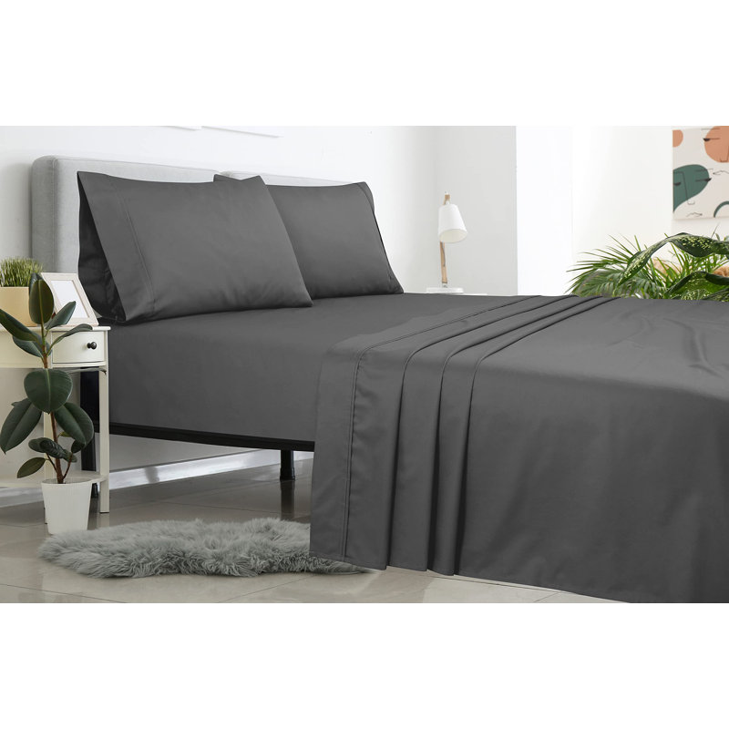 Royale Linens | Ultra Soft Brushed Microfiber Flat Sheets Only | Wrinkle Free & Stain Resistant | Hotel Quality Top Sheet for Bed