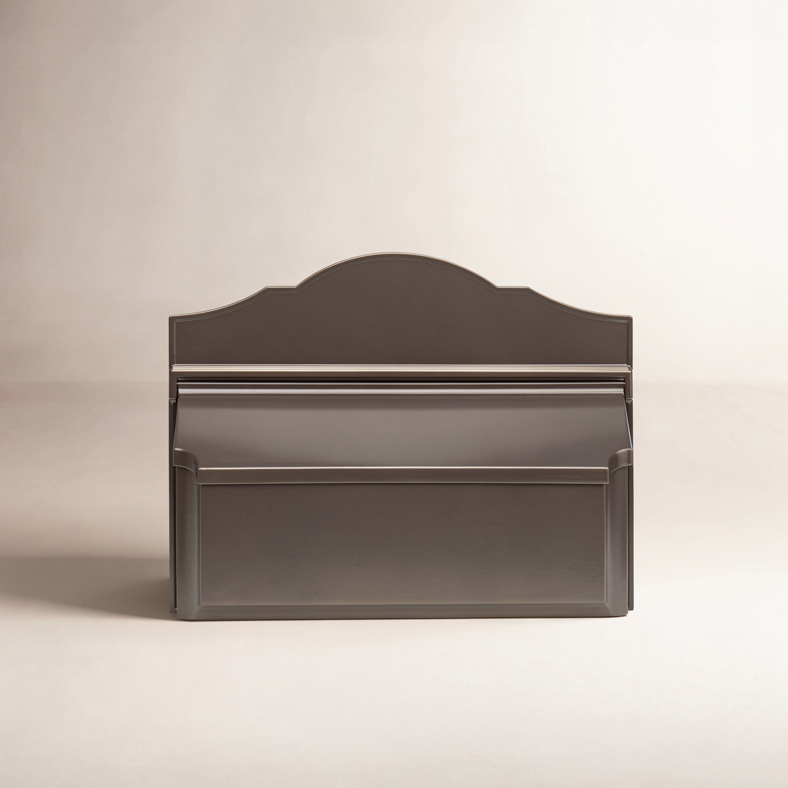 Horizontal Wall-Mounted Mailbox, Brown