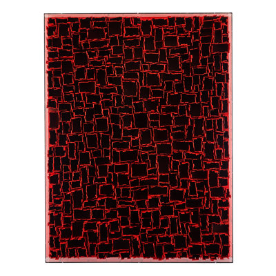 Tony Fey's, géométrie vieillie, rouge