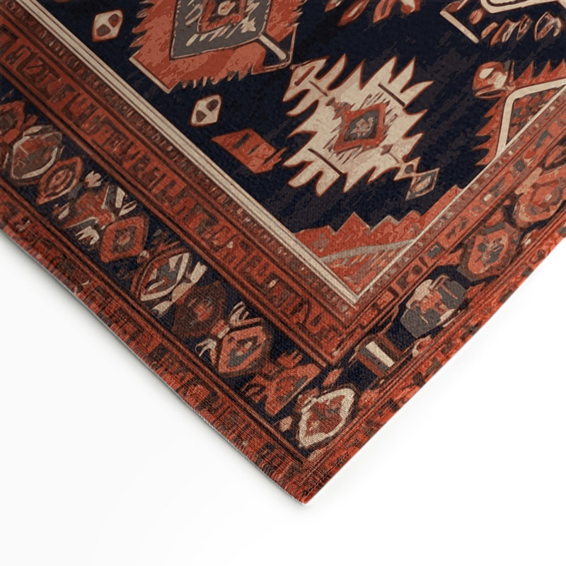 Tapis d'intérieur et d'extérieur brun Persian, Rectangulaire 3 pi x 5 pi