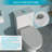 Ceramic One Piece Toilet,Dual Flush with Soft Clsoing Seat