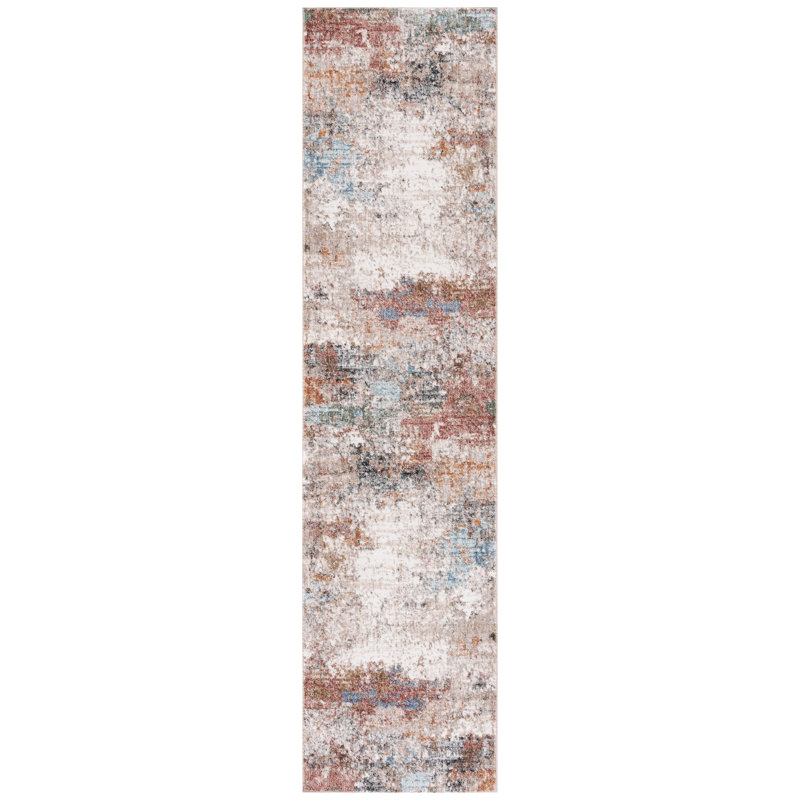 Idhika Performance Abstract Rug, Runner 2'2" x 9'