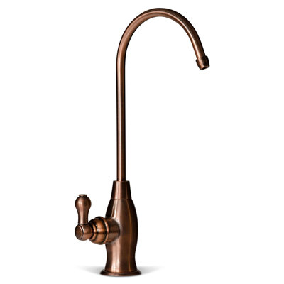Robinet à osmose inversé robuste iSpring GK1-AW, robinet de bar d'évier de cuisine à bec haut, robinet de style contemporain, vin antique