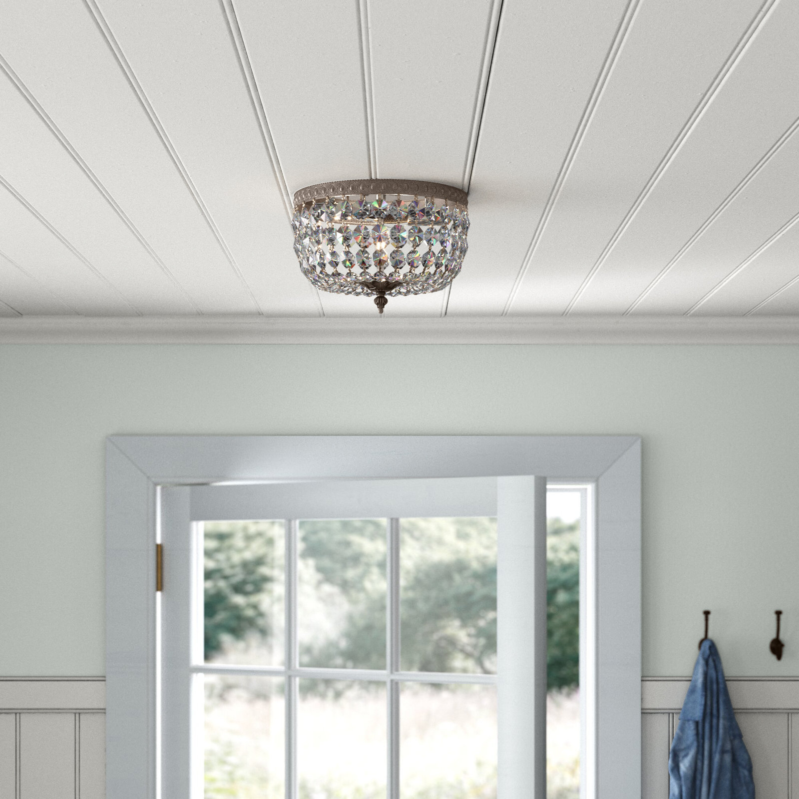 2 Light Flush Mount