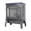 Foyer électrique à quartz infrarouge 18 pouces à flamme 3D - 1 500 W de chaleur, 5 000 / H, portatif, sécuritaire, température de luminosité réglable, télécommande, maintient l'humidité