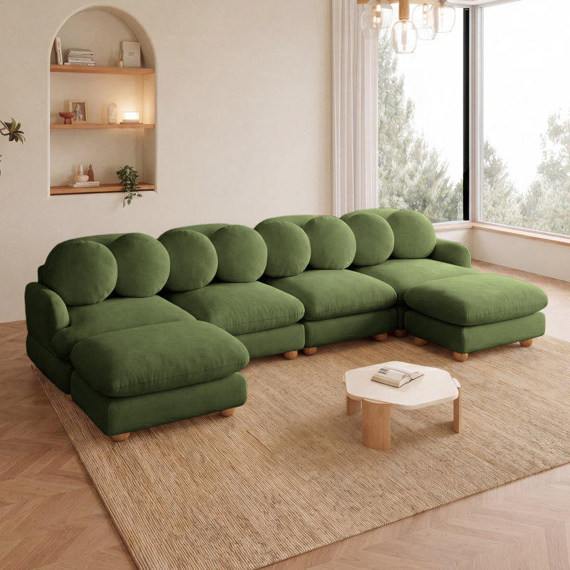 Grand sofa modulaire en coin