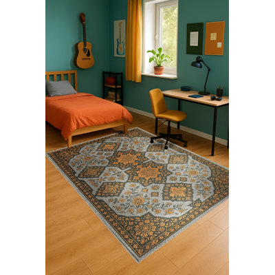 Tapis beige tissé traditionnel Mosso