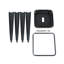 Tabourets de bar en métal sans dossier (lot de 2), hauteur de comptoir 61 cm, noir mat, indéformables, montage rapide, outil noir inclus pour la cuisine.