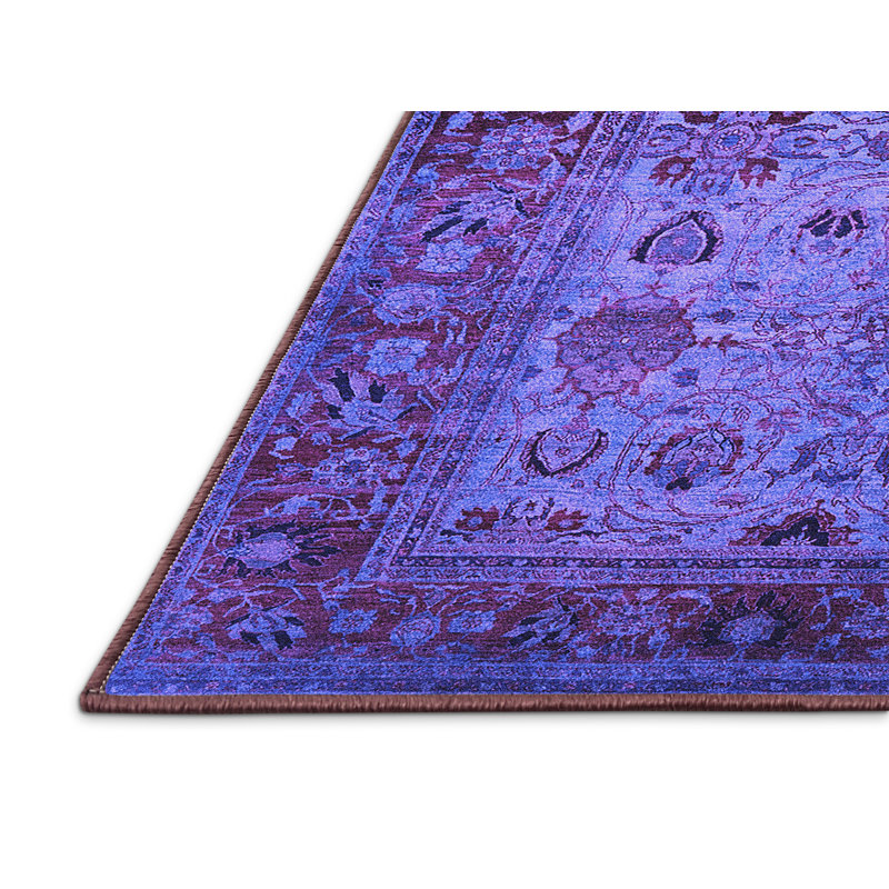 Tapis mauve Mid-Century 1579, Rectangle 2 pi x 3 pi