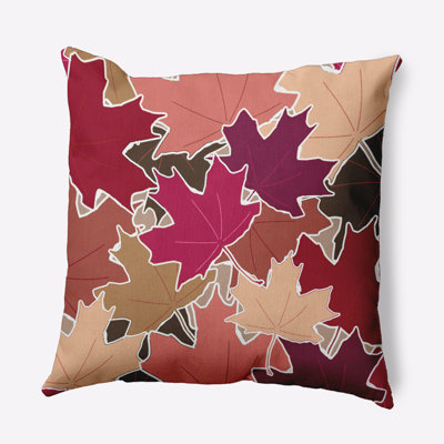 Floral Outdoor Reversible Throw Pillow