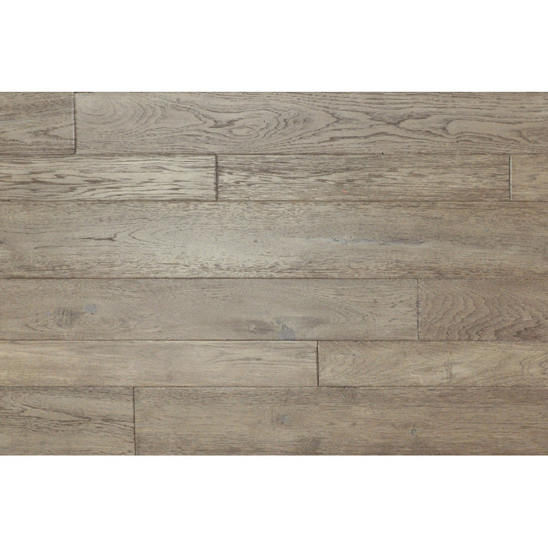 Revêtement de sol en bois franc hickory 5/9 po x l 4-random width x varying, Bleu rivière