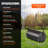 Tow-Behind Lawn Roller LLDPE, Steel, Black