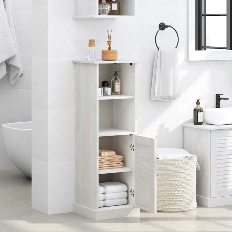 Bathroom Cabinet With Storage VIGO 37 X 34 X 110 Cm, White