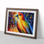 Bird Painting Abstract - Single Picture Frame Print-526818383-526818370