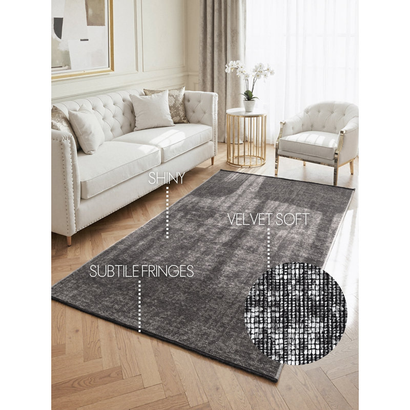 Geometric Cotton Area Rug, Rectangle 200 x 290 cm
