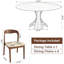 Ensemble de salle à manger moderne Mid-Century 5 pièces Aversa-1340066858-1340066861-1340066863