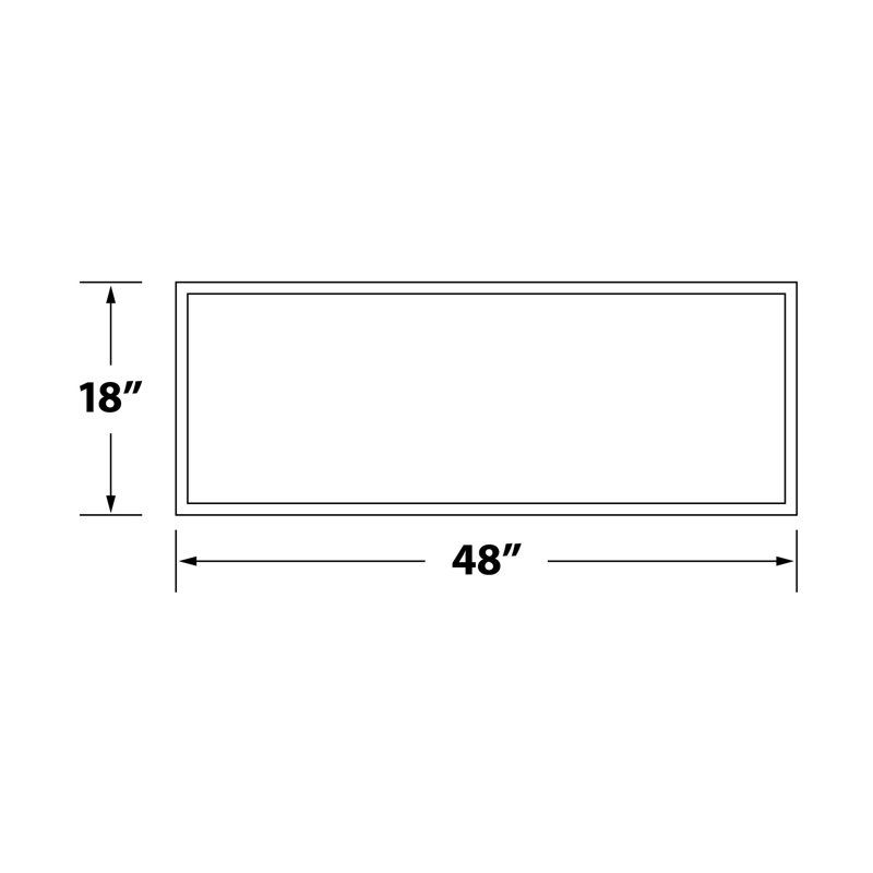Outwater White Pre-Mitered Wall Box Panel Frame Kit With Adhesive, 1-5/8" Wide X 5/8" Projection, 18" H x 1.63" W x 0.63" D