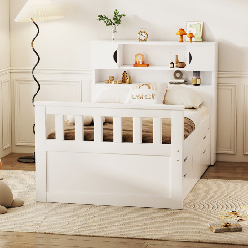Ignacy Bookcase Bed, White