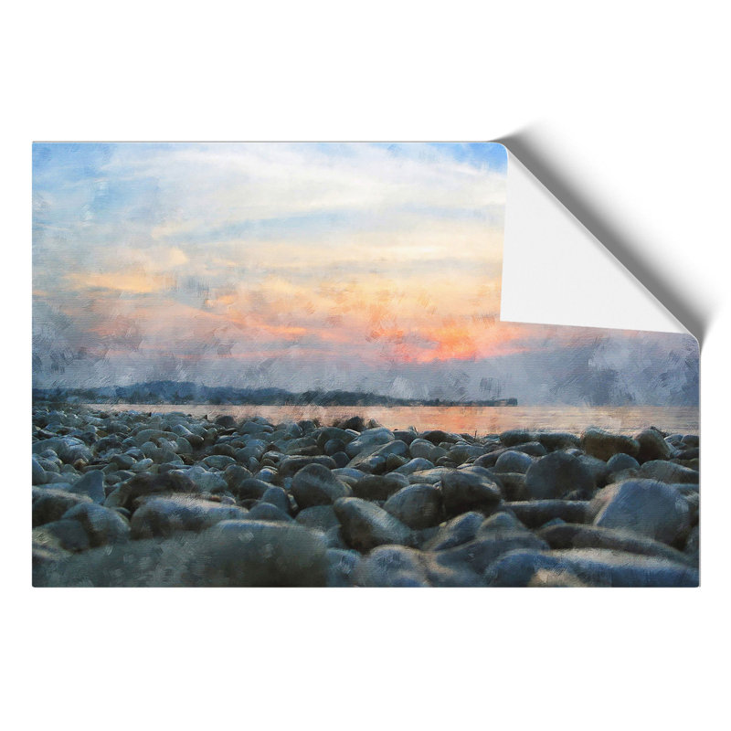A Pebble Beach Painting - Frameless Print, 30cm H x 42cm W x 0.1cm D