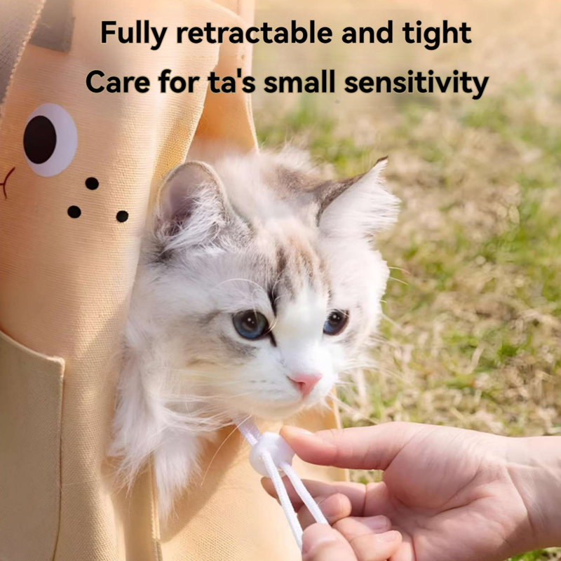Cute Pet Travel Artifact! Breathable Canvas Cat Bag With One Shoulder Three-Dimensional Design And Anti Slip System, Hard Bottom Support For Stable And Versatile Outdoor Bag For Dogs And Cats