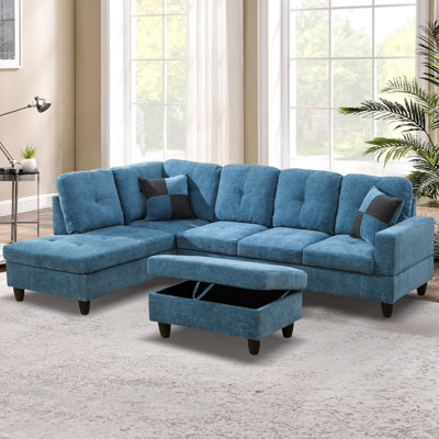 Canapé modulaire avec repose-pieds 103,5 po Tatiauna