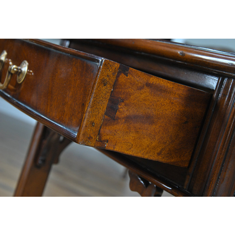 Niagara Mahogany Expandable Drop-Leaf End Table with Storage
