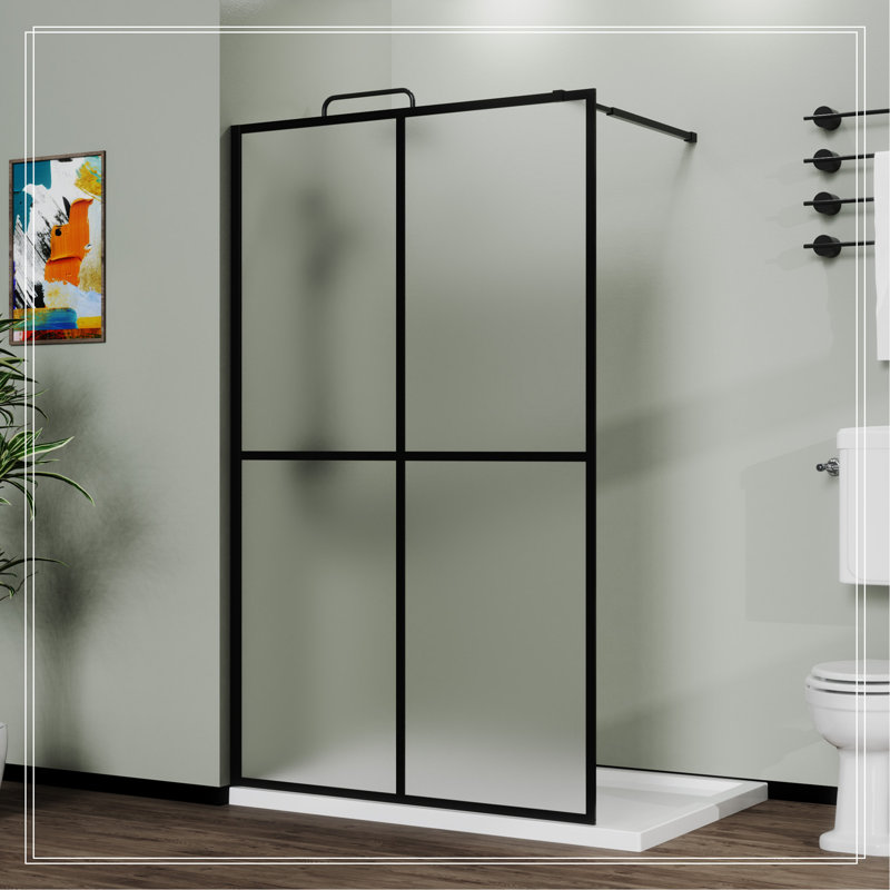Porte en verre trempé givré 34 po x 72 po