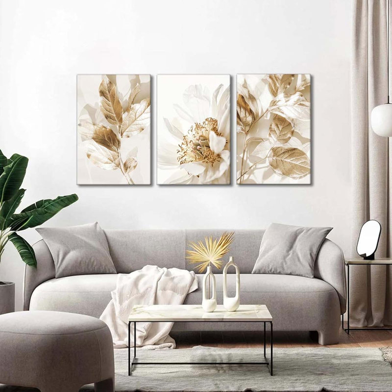 3 Piece Wrapped Canvas Print, 60 cm H x 40 cm W